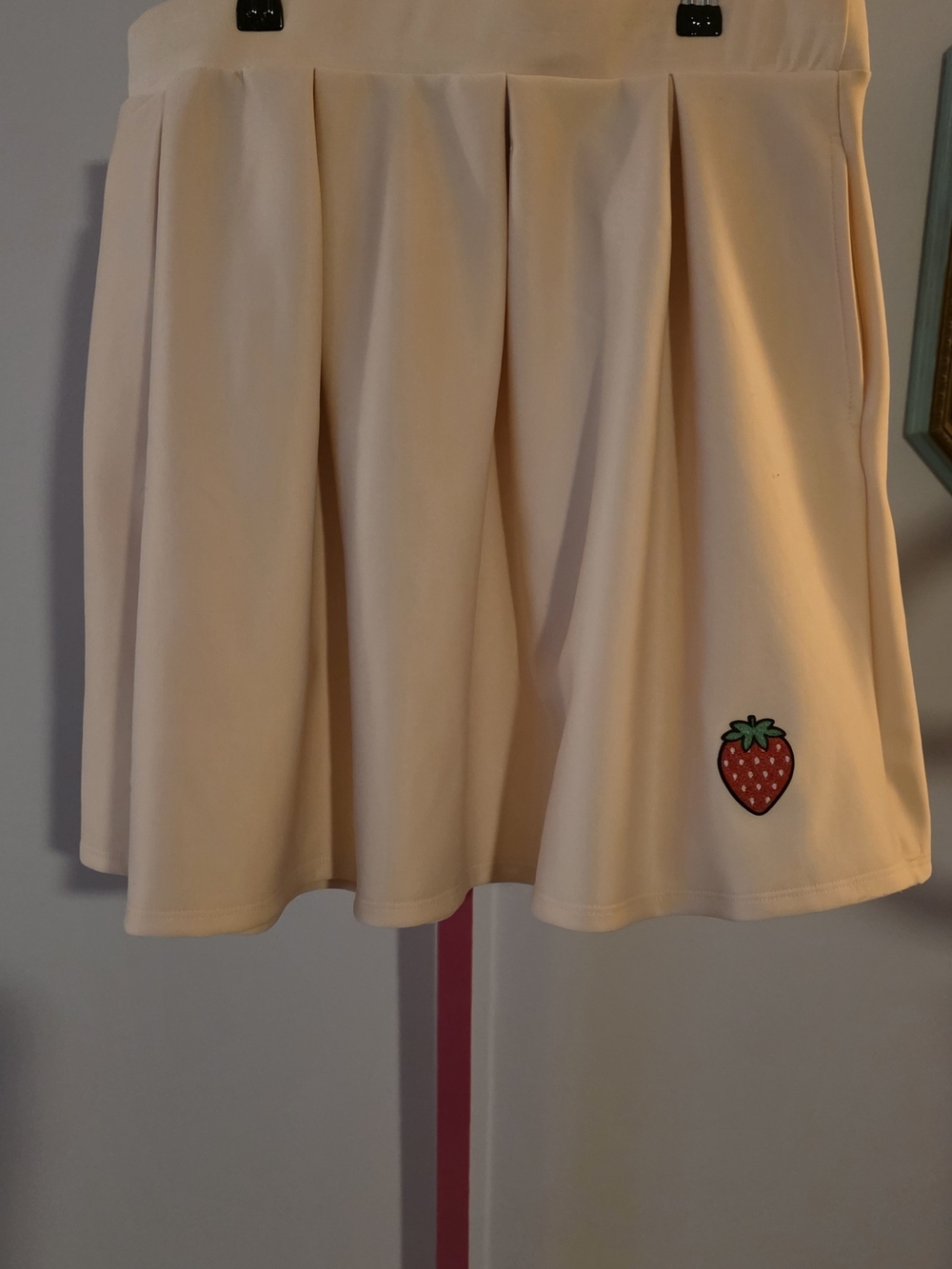 Midnight Hour Sz XL Peach Strawberry Patch Skater Skirt